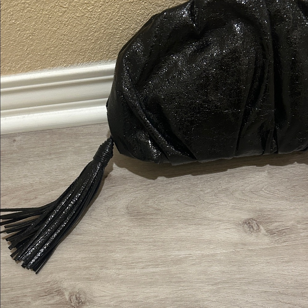 Rebecca Minkoff Black Clutch with Tassel - Picture 2 of 5